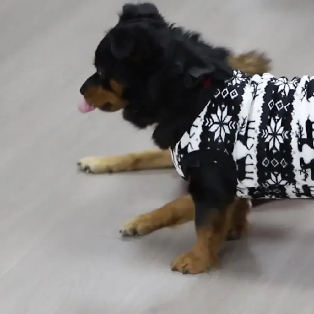 Pet Christmas Clothing Warm Fleece Hoodie