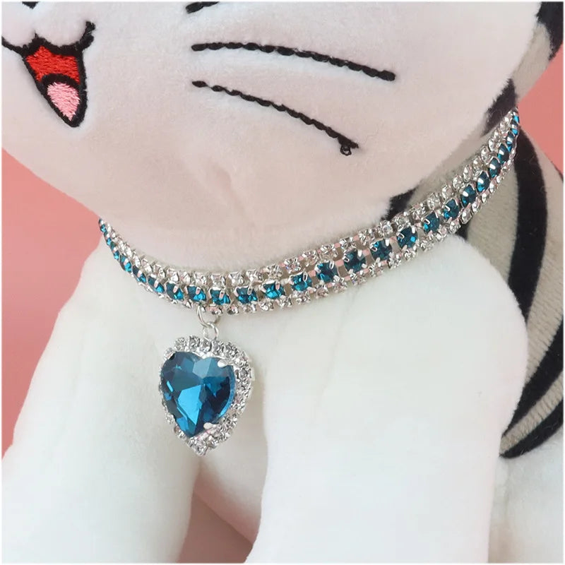 DIY Cute Luxury Pet Collar Love Pendant