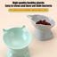 Pet Bowl Large Capacity Cats Bowls Oblique Mouth Cute Cartoon Cat Shape Cat Dog Food Dispenser Pet Feeder