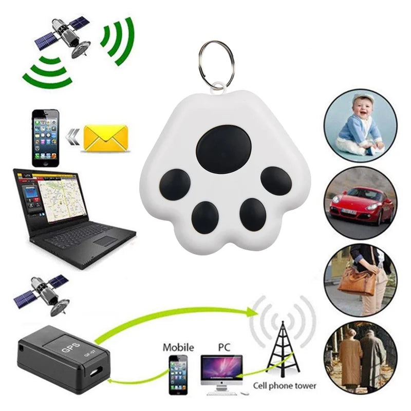 Portable Mini Cat Dog Pet Tracking Locator Bluetooth 5.0 Hidden GPS Anti-lost Tracking Device For Pet Mobile Key Finder Tools