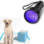 ombo deal, 51 led uv blacklight pet urine detector and high-quality puppy pad 100 pcs of regular size puppy pads