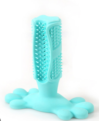 An image of the Lake Blue Dog Toothbrush Pet Tooth Cleaning Toy from Saint N Mike.
