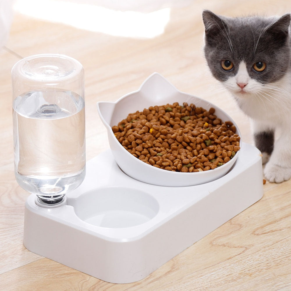 Pet Bowl Automatic Feeder Dog Cat Food Bowl