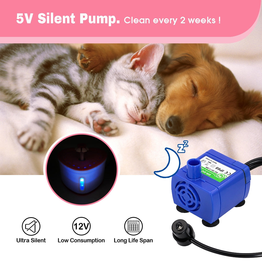 2l automatic cat dog water fountain6