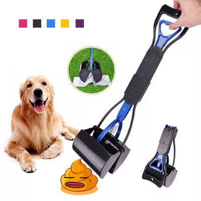 jaw-style pet poop scooper with long-handle dog sanitary waste pickup1