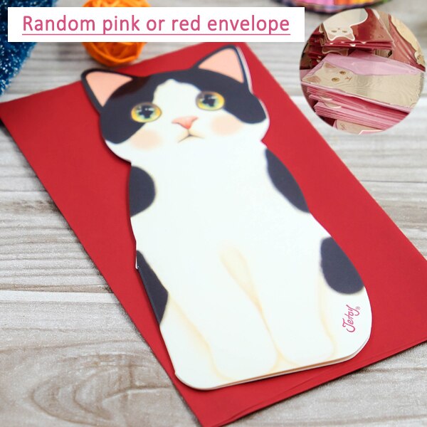 Cute Cat Folding Greeting Card Stationery Gifts