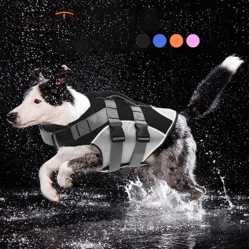 Reflective Strips Rescue Handle Durable Swimming Vest