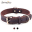 leather durable vintage heavy-duty pet collar