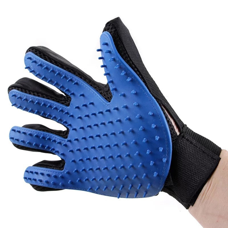 Pet Grooming Gloves, Gentle Shedding Glove For Cats & Dogs