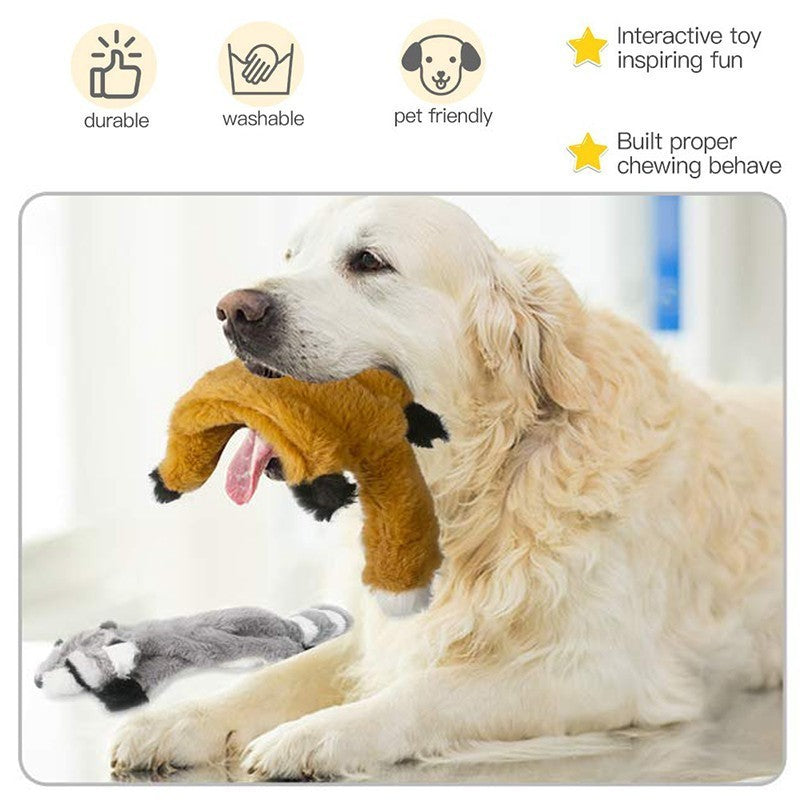 Interactive Unstuffed Squeaky Toy