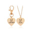 Valentines Day - I love my dog owner keychain & necklace set