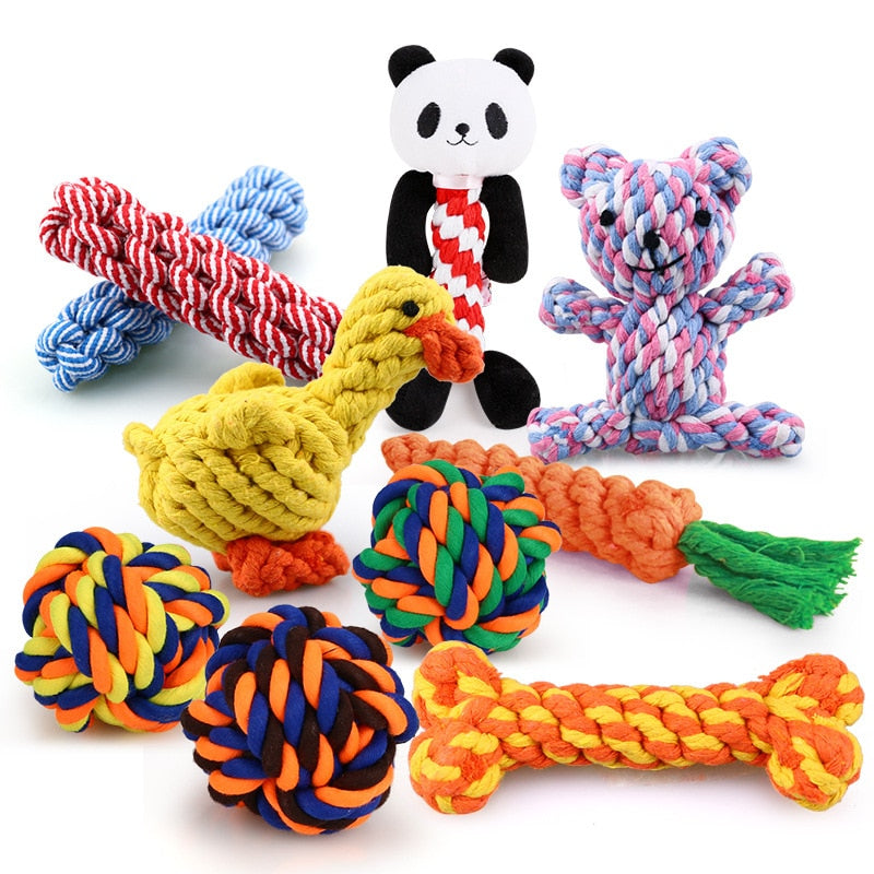 1pcs Bite Resistant Pet Dog Rope Toys