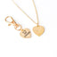 Valentines Day - I love my dog owner keychain & necklace set