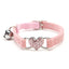 Heart Charm and Bell Cat Collar Safety Elastic Adjustable