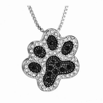 White Paw Pet Necklace Jewelry