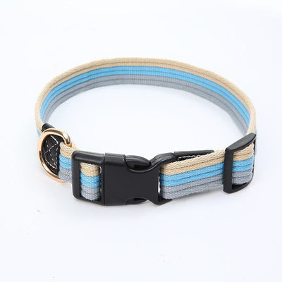 1.5-2M Thick Canvas Dog Leash and Collar