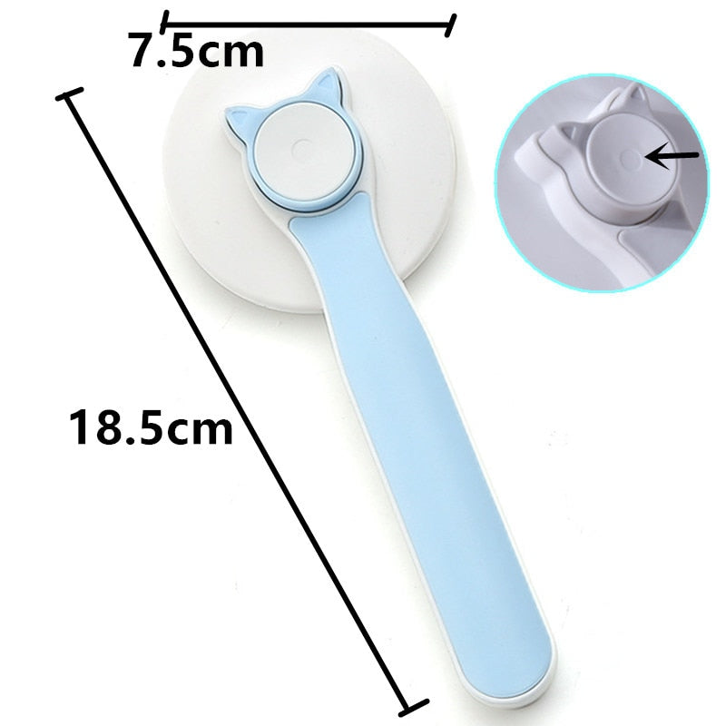 Cat Comb One-click Cat Brush Automatic Pet Hair Remover
