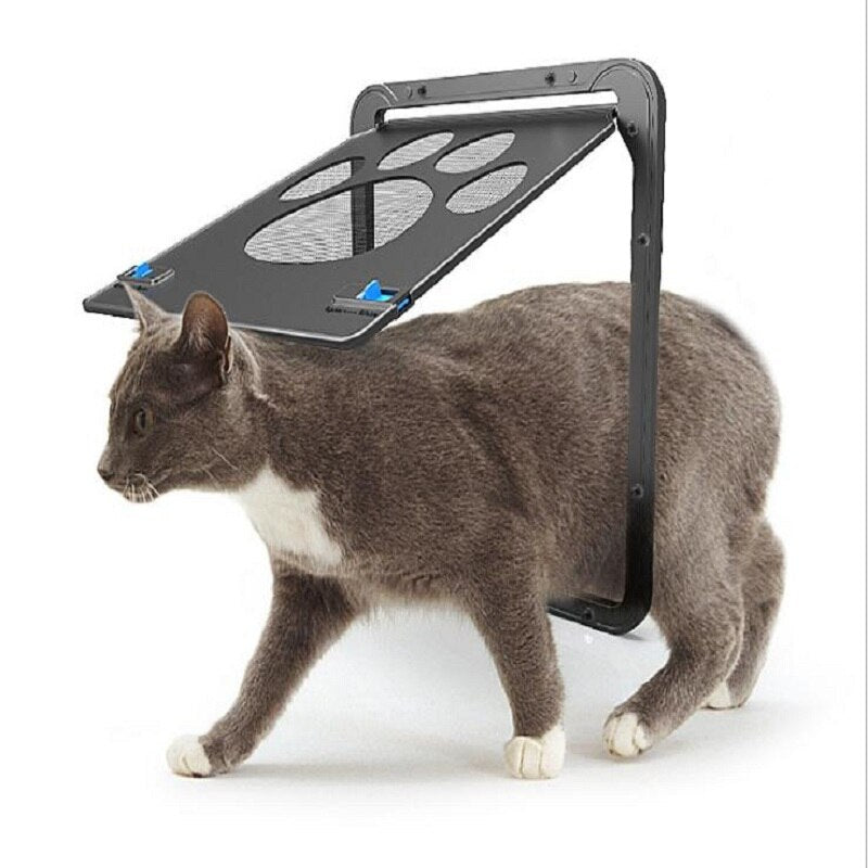 New Safe Lockable Magnetic Screen Door For Cats Window Gate