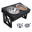 elevated bowl adjustable stand for dogs and cats3
