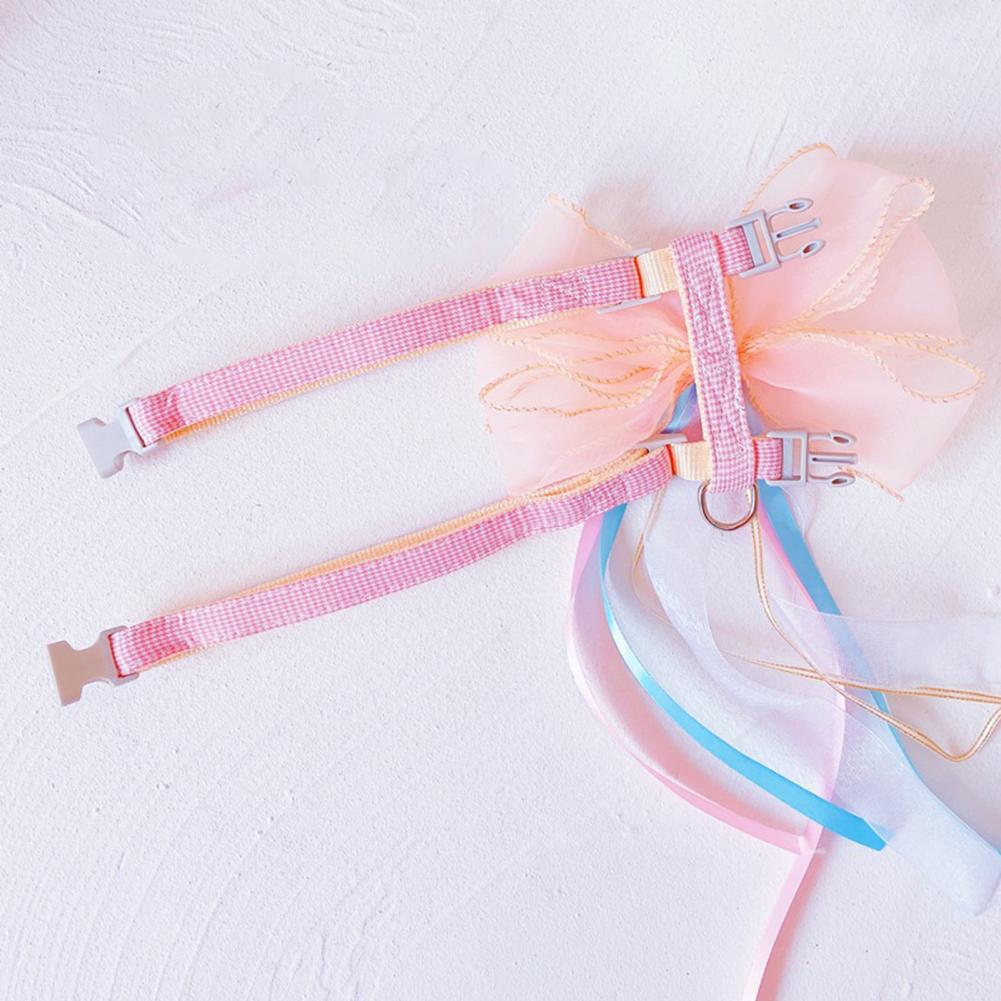 Fairy Wings Bow Traction Rope Cat Leash