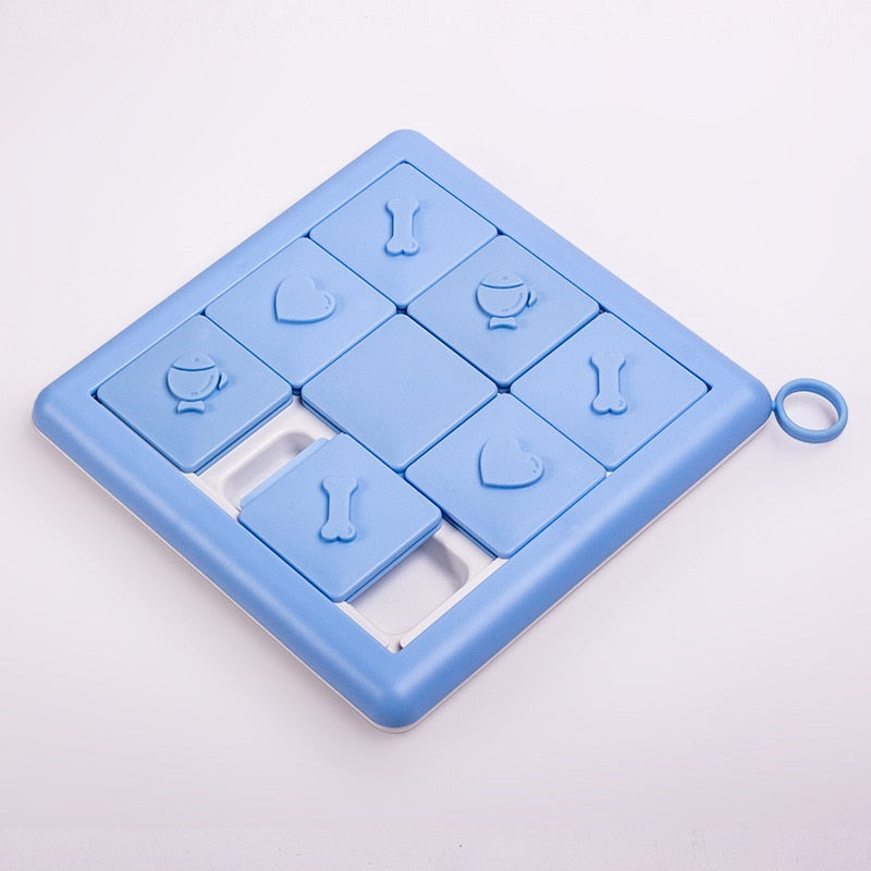 Pet Puzzle Toy with Non-Slip Base and Slow-Feed Food Dispenser