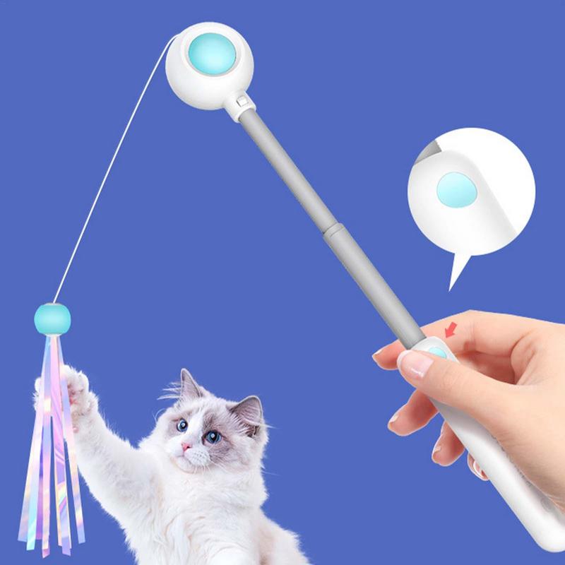Retractable Cat Teaser Wand Toys
