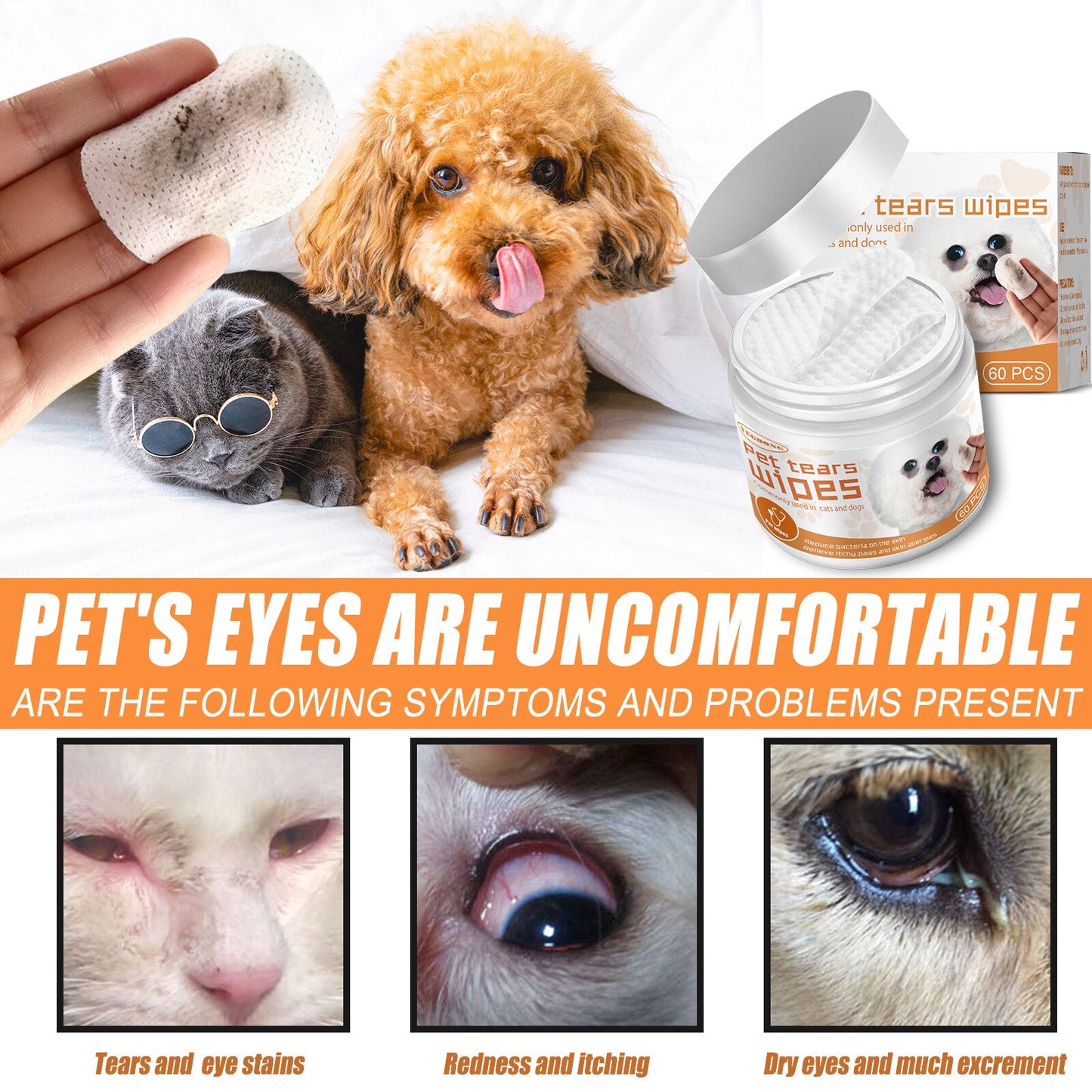 Pet wipes for dogs