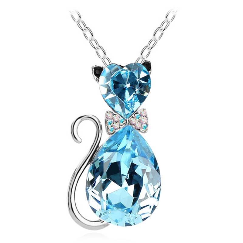 Cute Cat Pendant Necklace Jewelry