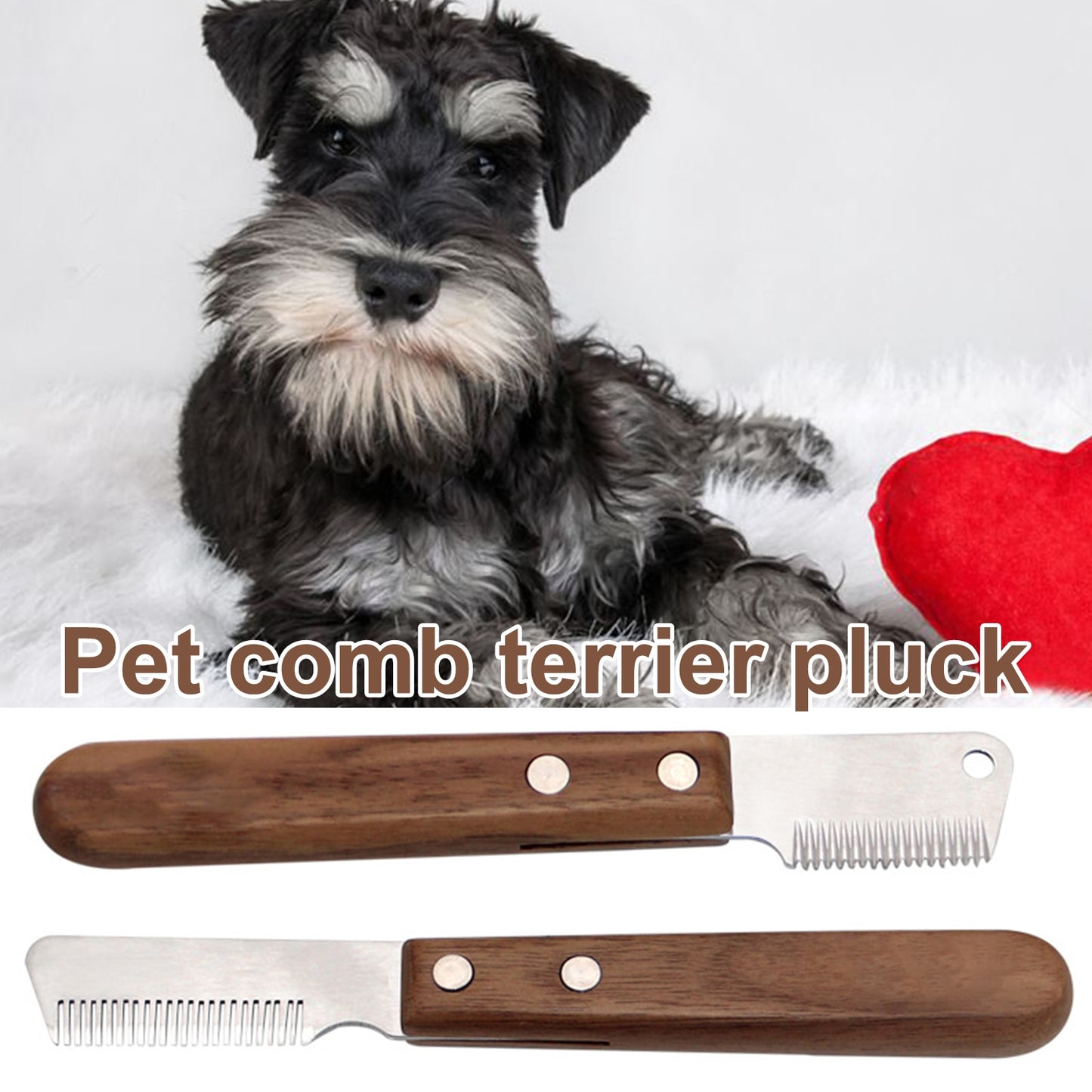 Handle Dog Stainless Steel Brushes Grooming Combs