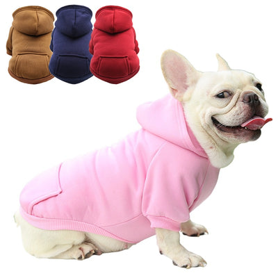 dog hoodie, winter warm dog clothes for small medium dogs