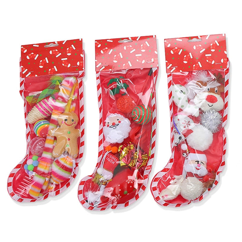 christmas stocking shape with bells toy