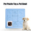 Pet Puzzle Toy with Non-Slip Base and Slow-Feed Food Dispenser