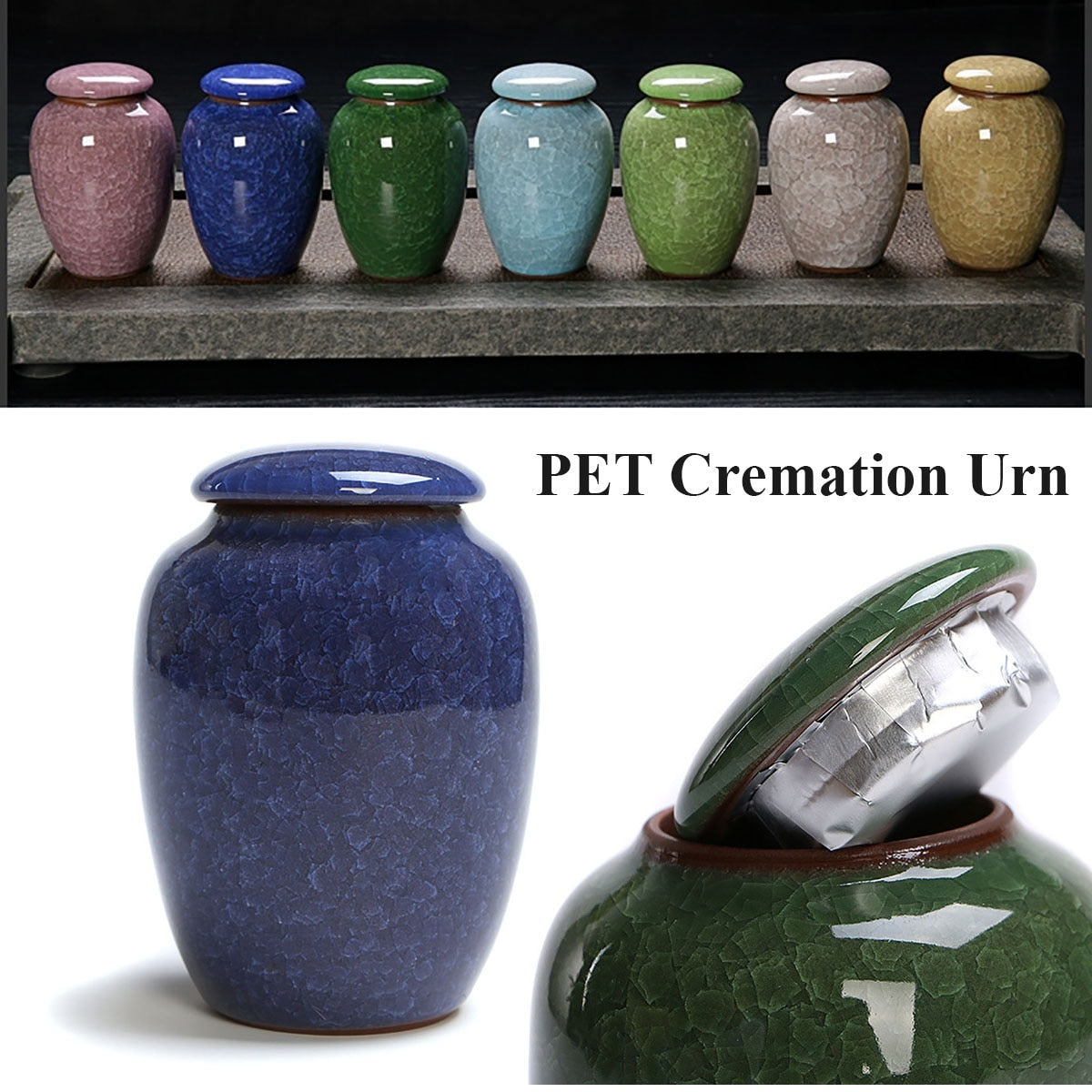 Cat Cremation Ash For Human Ashes Made Ceramics Hand Painted