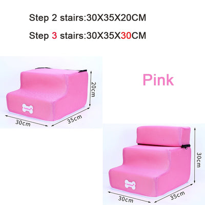 Dog Stairs Anti-slip Removable Pet 3 Steps Stairs for Small Cat
