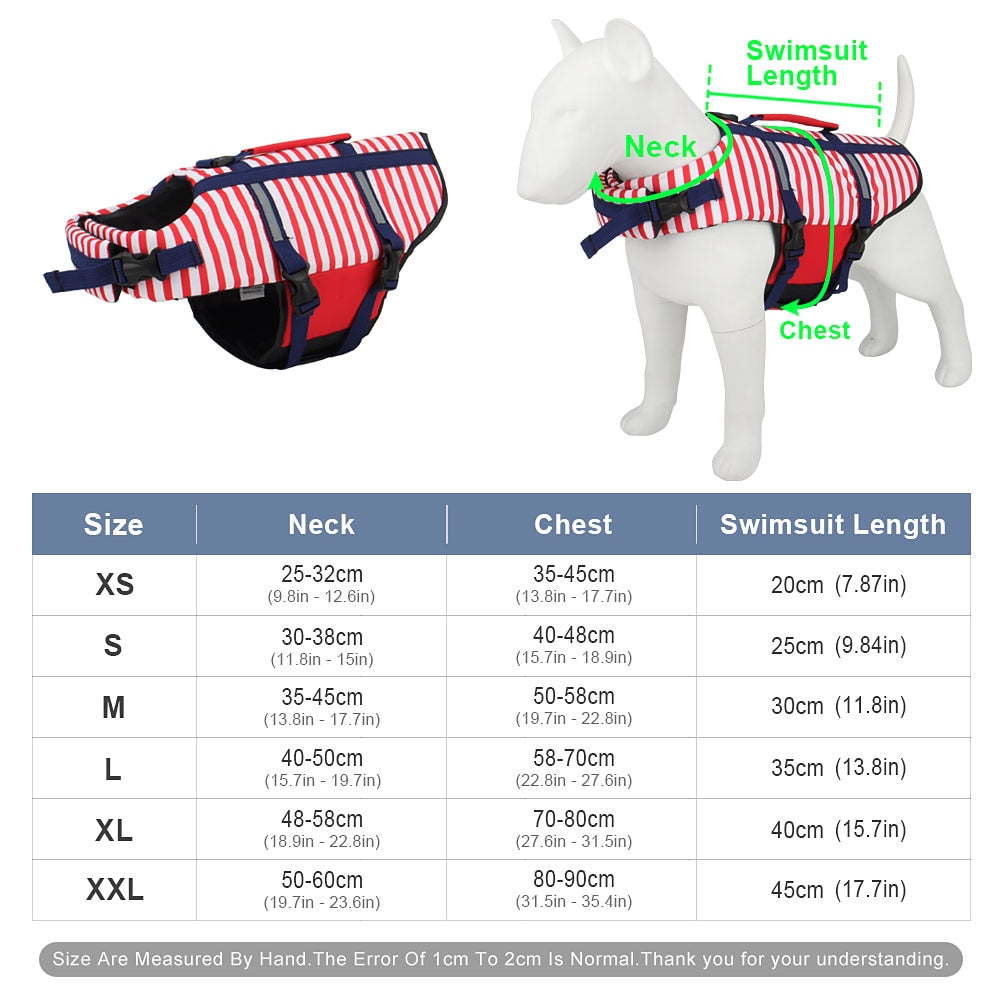 Stripe Dog Life Jacket