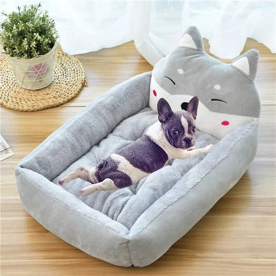 Rectangle Cat & Dog Sleeping Bed