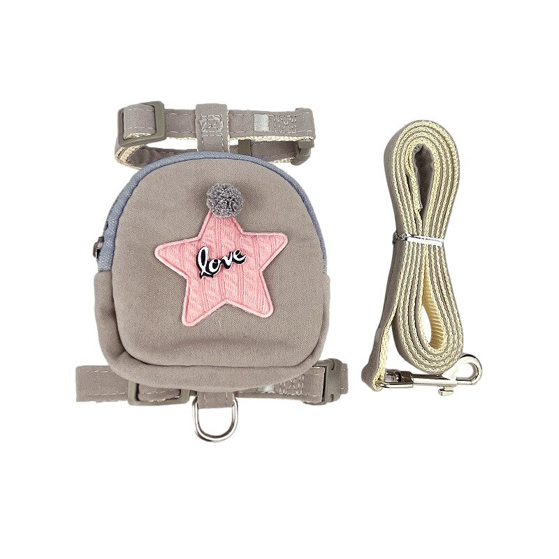 Strap Leash Set with Backpacks Harness