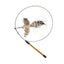 Simulation Bird Feather with Bell Cat Teaser Wand Toy