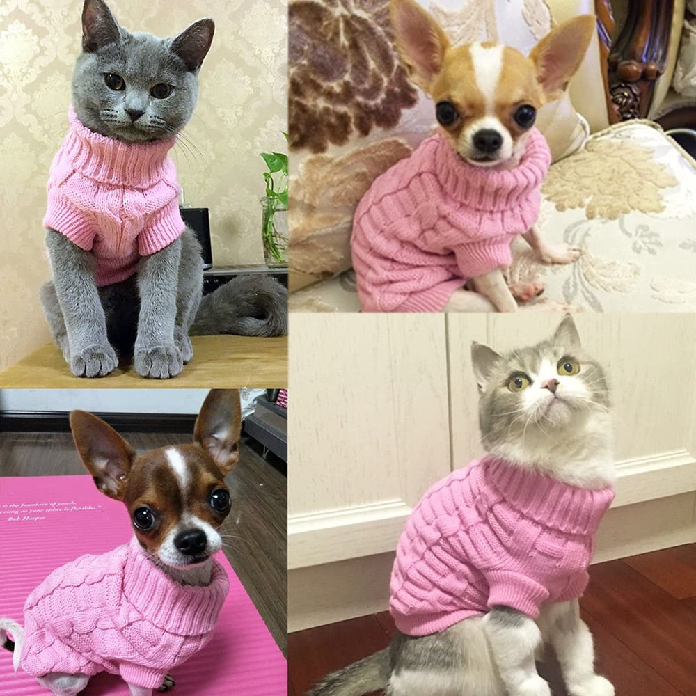 cats jumper clothing turtleneck sweater pet costume cat outfit11