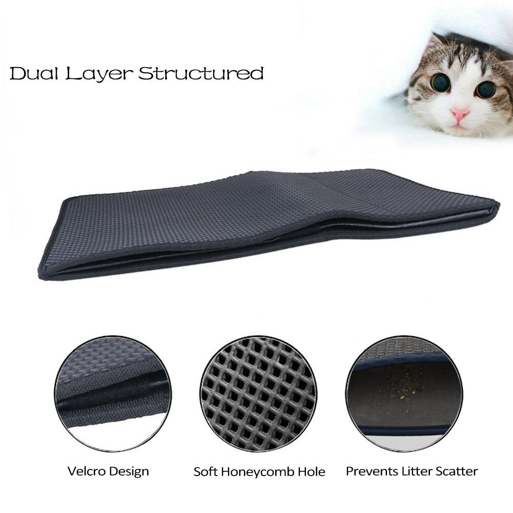Double Layer Cat Litter Box Mat