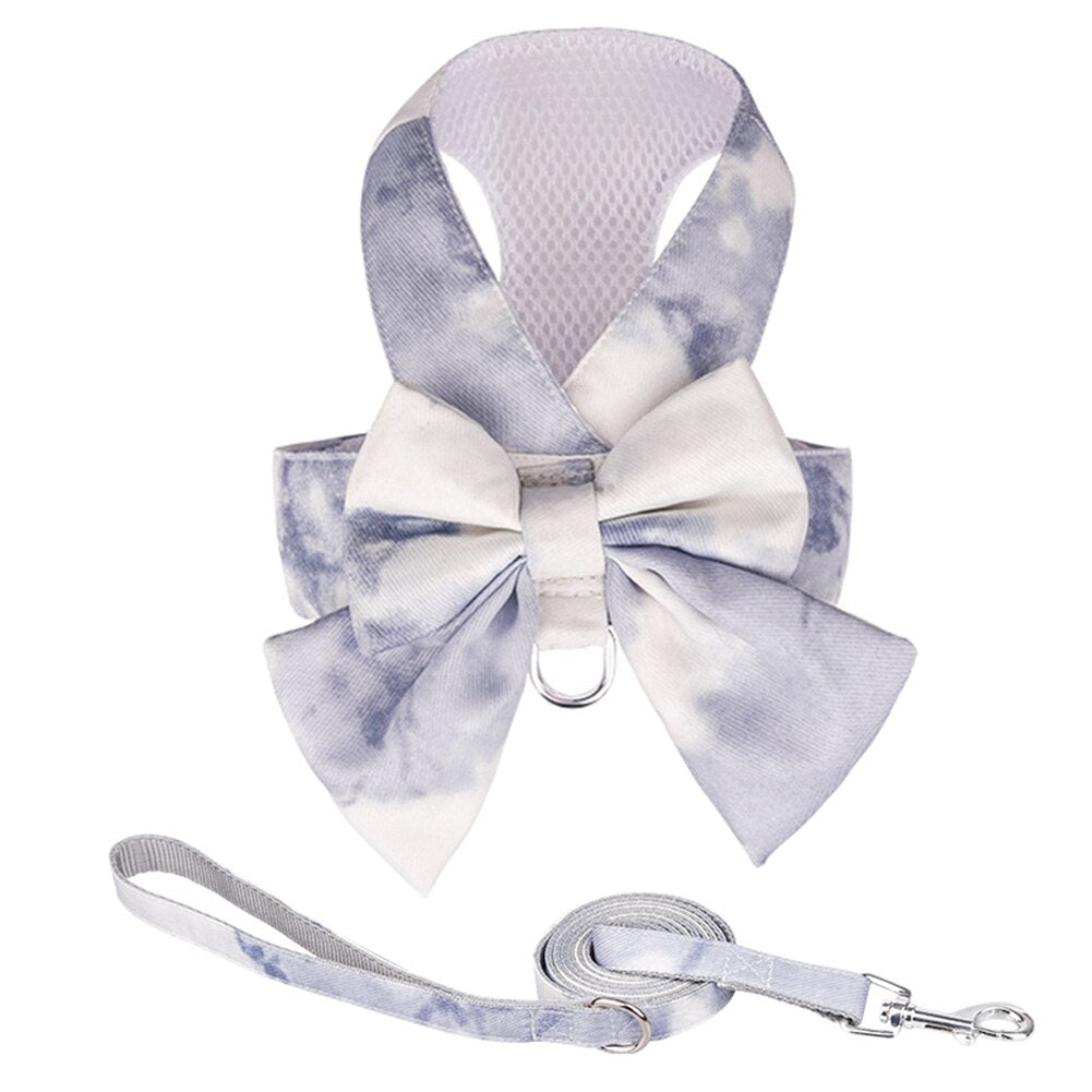 dress bow tie harness leash sets3