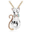 Cute Cat Pendant Necklace Jewelry