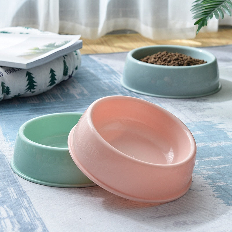 Cat Dog Plastic Food Bowl