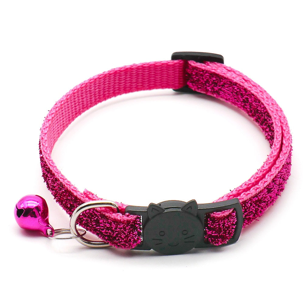 Adjustable Pet Collar with Bells Charm Necklace