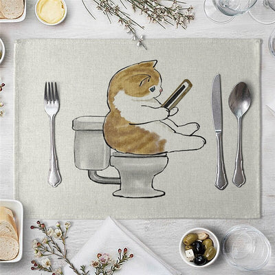 Cat Pattern Placemats Kitchen Placemats Coasters