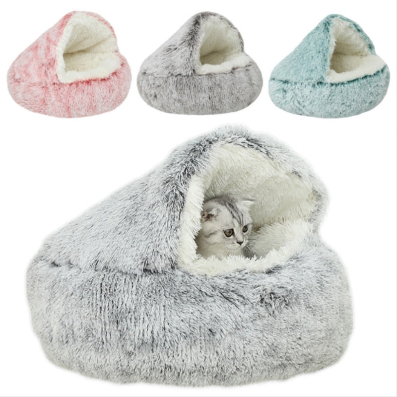 Winter Round Dog & Cat Bed