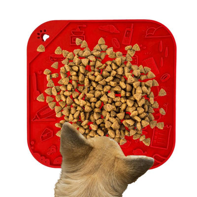 Pet Licking Pad Silicone Lick Mat With Suction Cups For Dogs