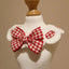 Cat Crochet Bow Tie Collar Cute Knitted Scarf Plaid