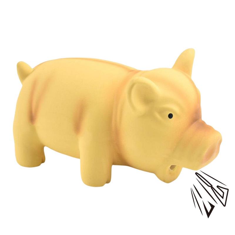 Rubber Pig Squeaker Dog Chew Toys