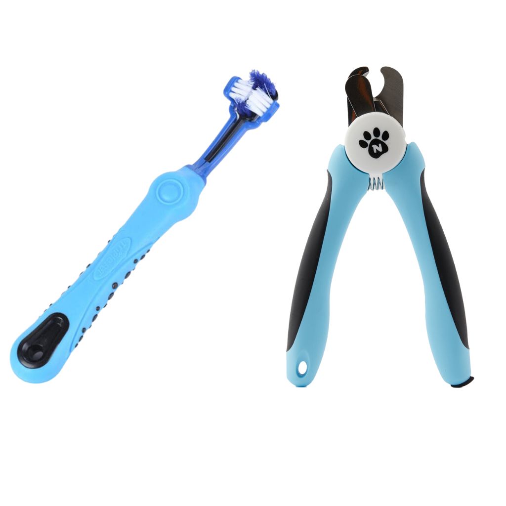 combo deal, pet toothbrush and precision nail trimmer three sided toothbrush sharp dog and cat nail trimmers17